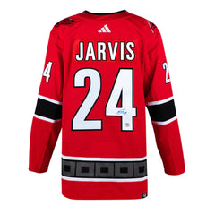 Seth Jarvis Signed Carolina Hurricanes Reverse Retro 2.0 adidas Jersey