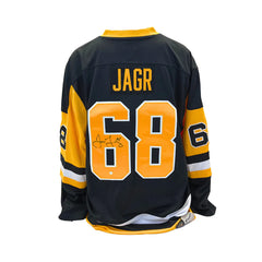 Jaromir Jagr Signed Pittsburgh Penguins Fanatics Vintage Jersey