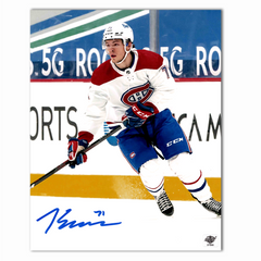 Jake Evans Autographed Montreal Canadiens Away 8x10 Photo