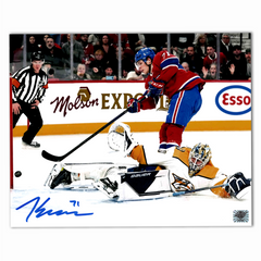 Jake Evans Autographed Montreal Canadiens Home 8x10 Photo