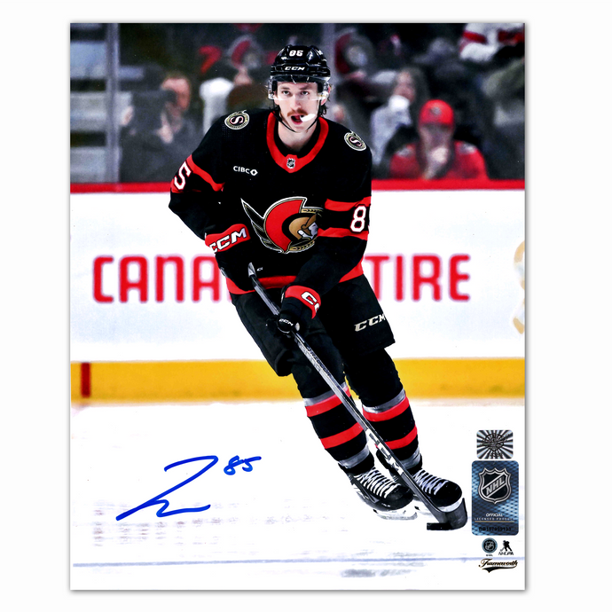 Jake Sanderson Autographed Ottawa Senators Home 8x10 Photo