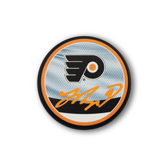 Jamie Drysdale Autographed Philadelphia Flyers Reverse Retro Hockey Puck