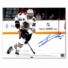 Jason Dickinson Autographed Chicago Black Hawks Away 8x10 Photo