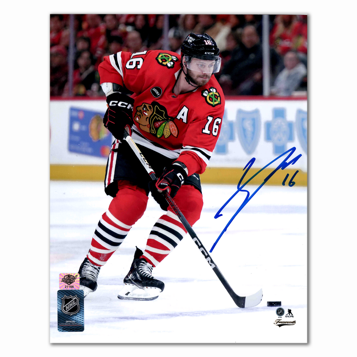 Jason Dickinson Autographed Chicago Black Hawks Home 8x10 Photo