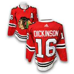 Jason Dickinson Autographed Chicago Black Hawks Home Adidas Jersey