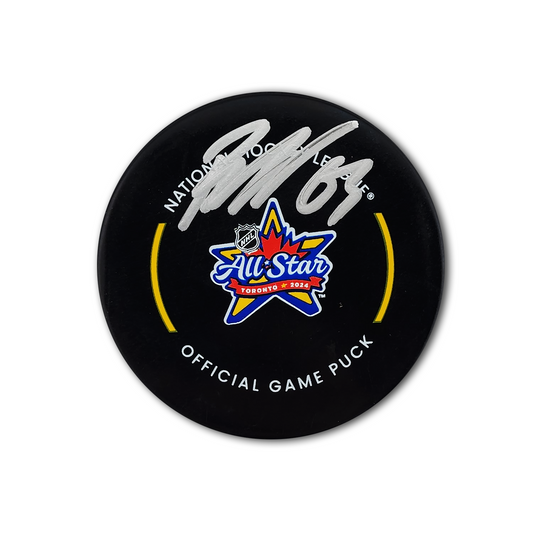 Jesper Bratt Autographed 2024 NHL All Star Game Official Hockey Puck
