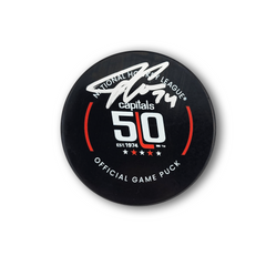 John Carlson Autographed Washington Capitals 50th Year Official Hockey Puck