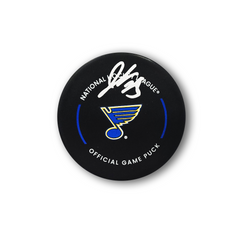 Jordan Kyrou Autographed St. Louis Blues Official Hockey Puck
