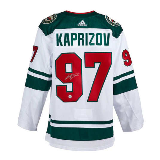 Kirill Kaprizov Signed Minnesota Wild White adidas Jersey