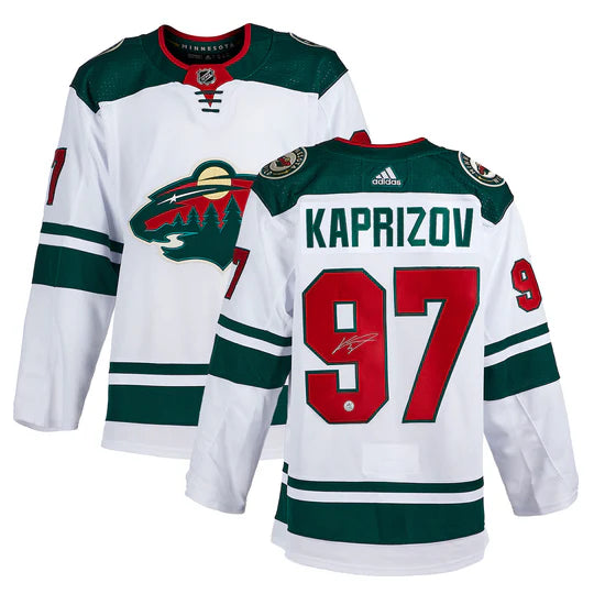 Kirill Kaprizov Signed Minnesota Wild White adidas Jersey