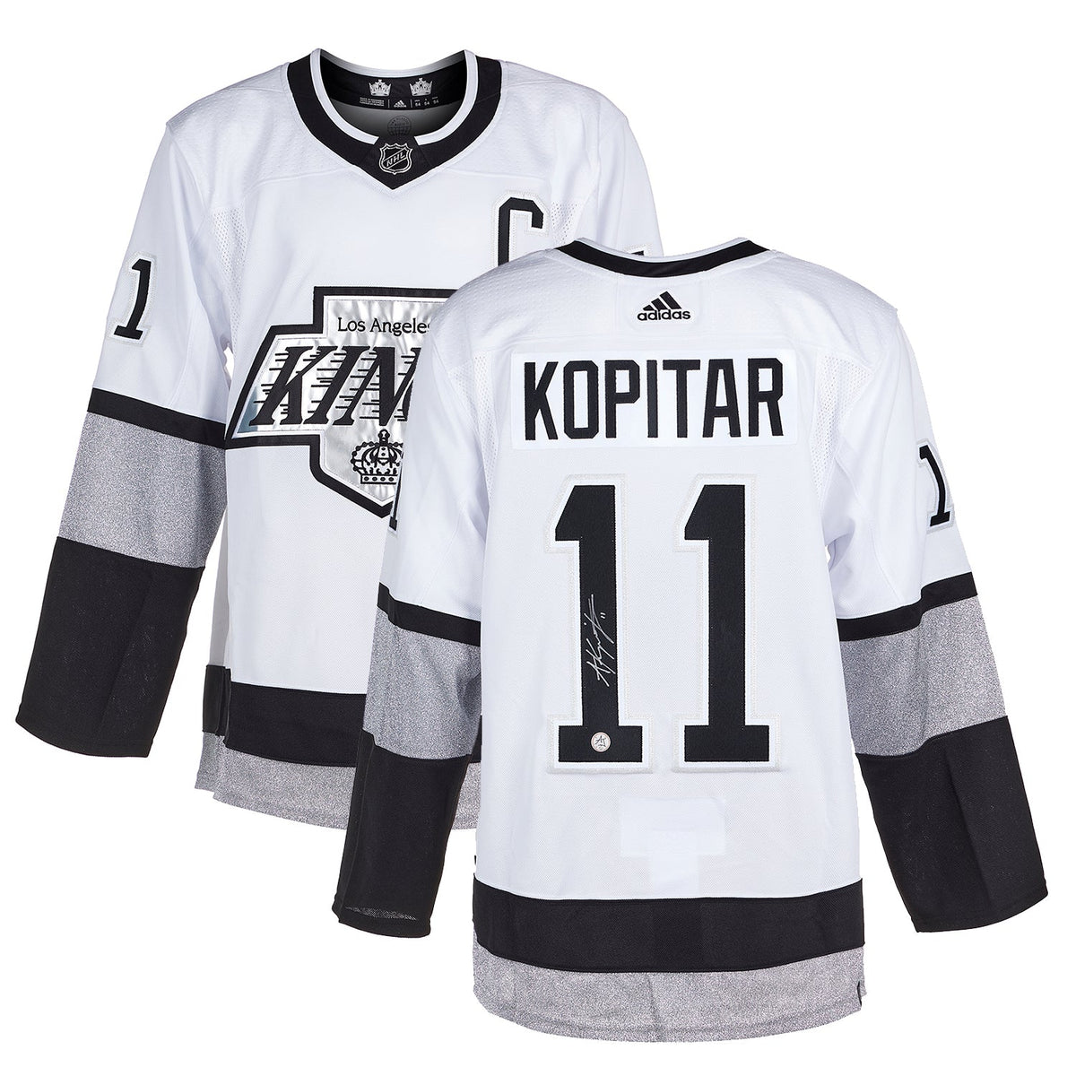 Anze Kopitar Signed Los Angeles Kings Alt Retro adidas Jersey