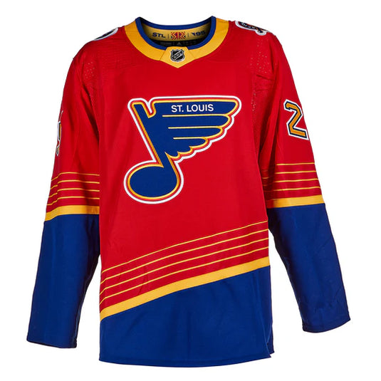Jordan Kyrou Signed St Louis Blues Reverse Retro adidas Jersey