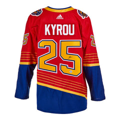Jordan Kyrou Signed St Louis Blues Reverse Retro adidas Jersey