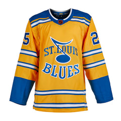 Jordan Kyrou Signed St Louis Blues Reverse Retro 2.0 adidas Jersey