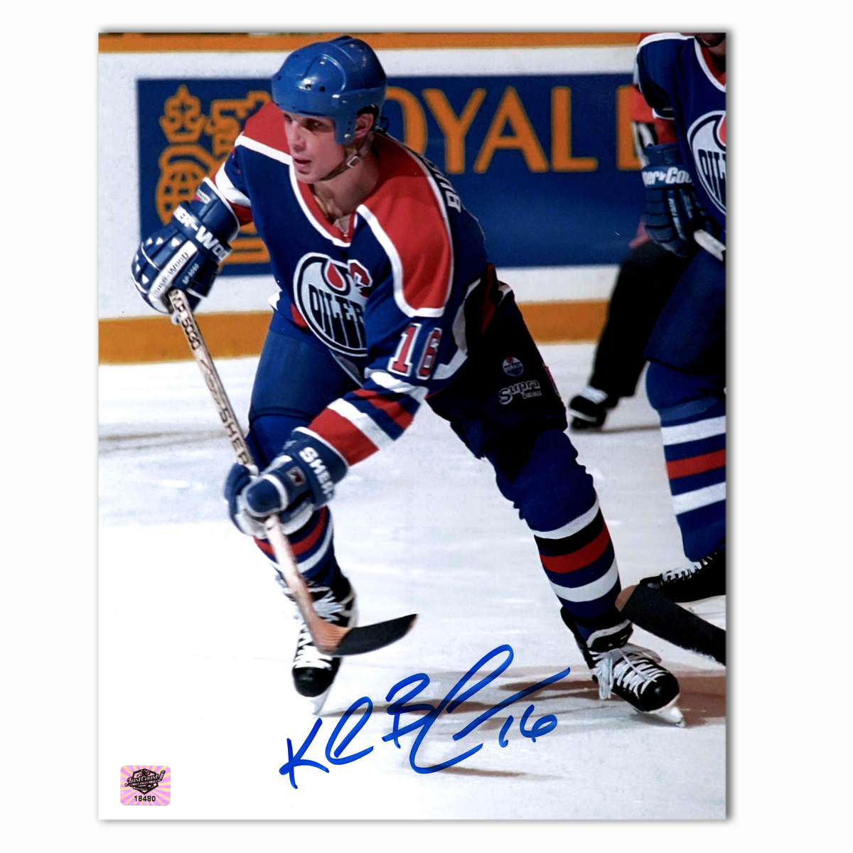 Kelly Buchburger Autographed Edmonton Oilers 8x10 Photo