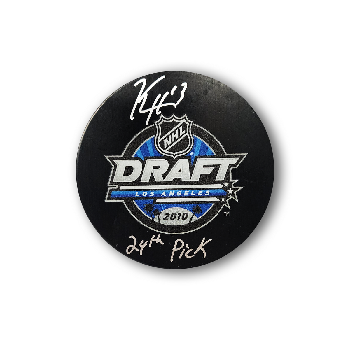 Kevin Hayes Autographed 2010 NHL Draft Puck Inscribed 24th Pick