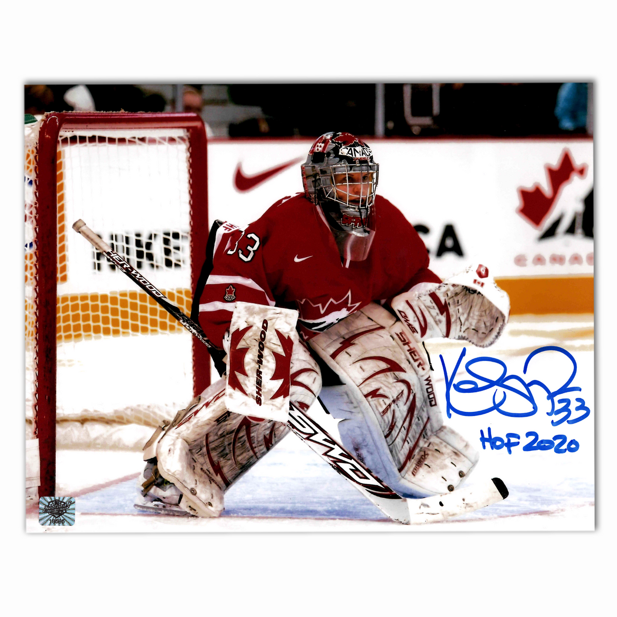 Kim St-Pierre Autographed Team Canada 8x10 Photo
