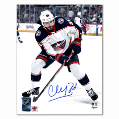 Kirill Marchenko Autographed Columbus Blue Jackets Away Photo 8x10