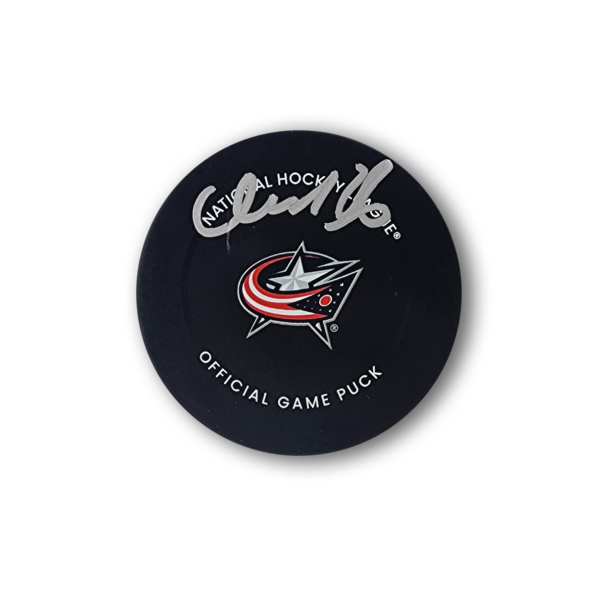 Kirill Marchenko Autographed Columbus Blue Jackets Official Hockey Puck
