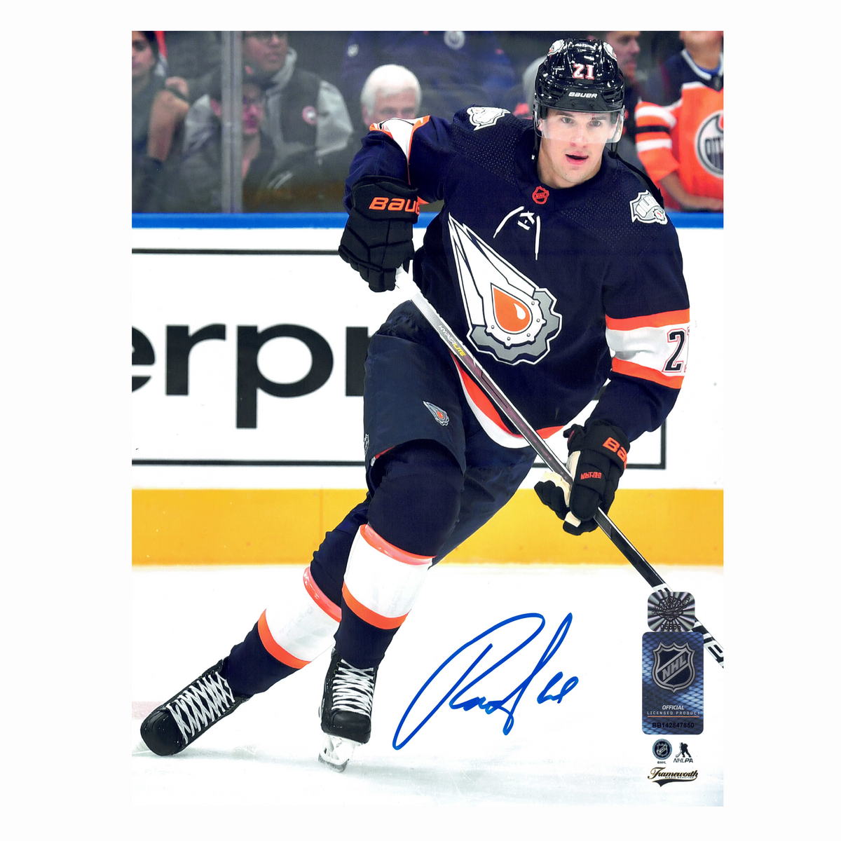 Klim Kostin Edmonton Oilers Autographed Reverse Retro 2.0 8x10 Photo