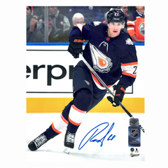 Klim Kostin Edmonton Oilers Autographed Reverse Retro 2.0 8x10 Photo