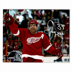 Kris Draper Autographed Detroit Red Wings Horizontal Home 8x10 Photo