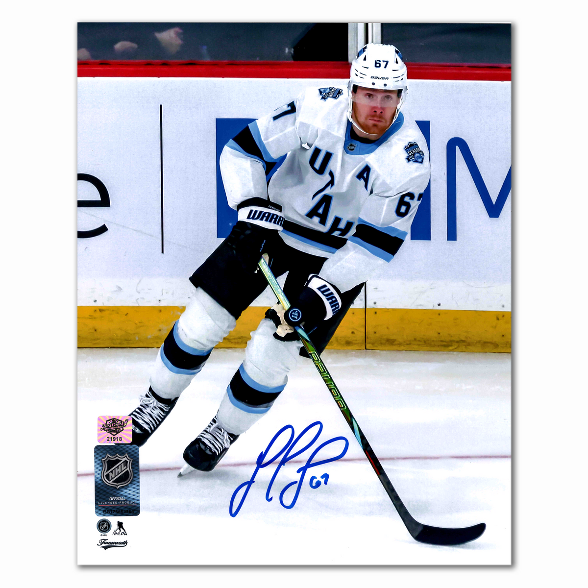 Lawson Crouse Autographed Utah Hockey Club Away 8x10 Photo