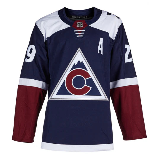 Load image into Gallery viewer, Nathan Mackinnon Signed Colorado Avalanche Alternate adidas Jersey
