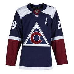 Nathan Mackinnon Signed Colorado Avalanche Alternate adidas Jersey