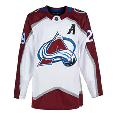 Nathan Mackinnon Signed Colorado Avalanche White Adidas Jersey