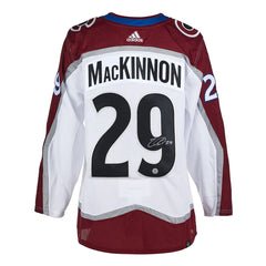 Nathan Mackinnon Signed Colorado Avalanche White Adidas Jersey