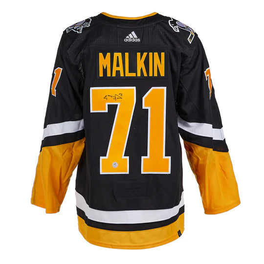 Load image into Gallery viewer, Evgeni Malkin Signed Pittsburgh Penguins Alternate Adidas Jersey

