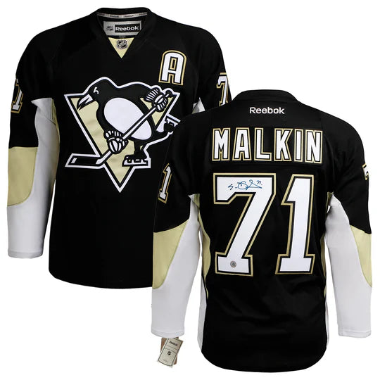 Evgeni Malkin Signed Pittsburgh Penguins Vintage Reebok Jersey