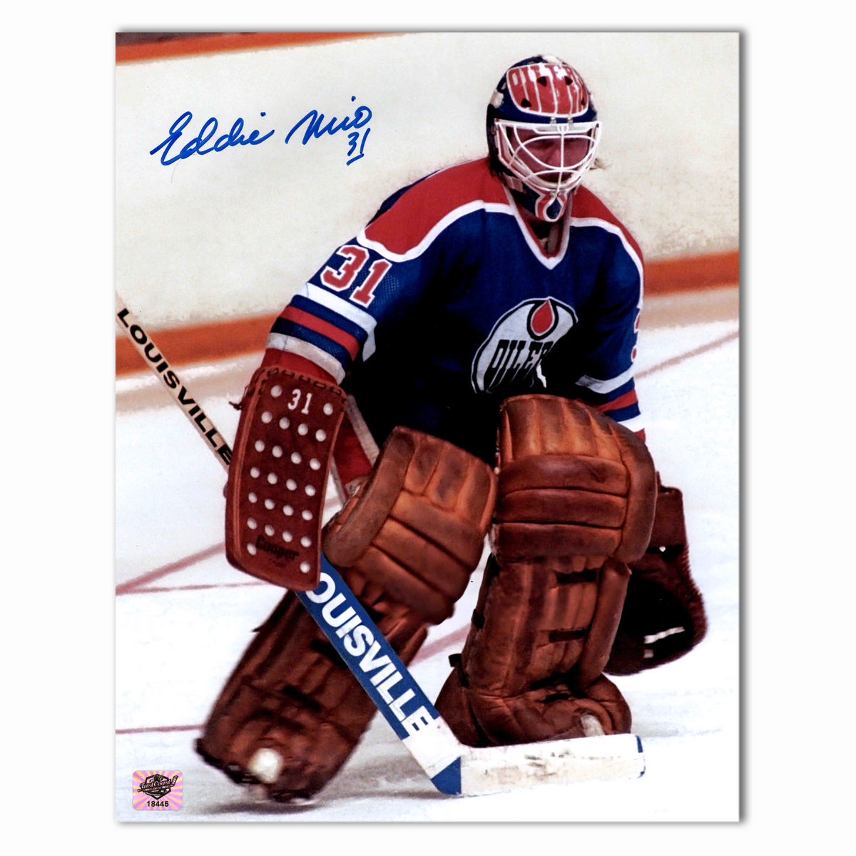 Eddie Mio Autographed Edmonton Oilers 8x10 Photo