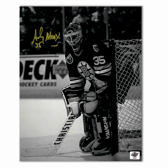 Andy Moog Autographed Boston Bruins 8x10 Photo