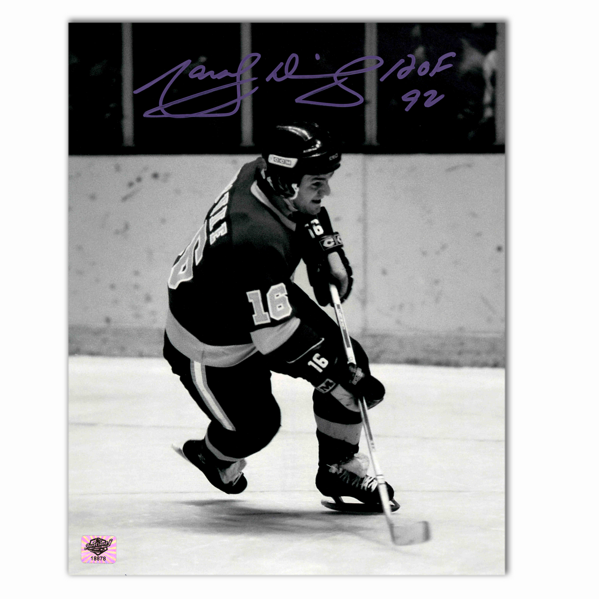 Marcel Dionne Autographed Los Angeles Kings 8x10 Photo (B/W)