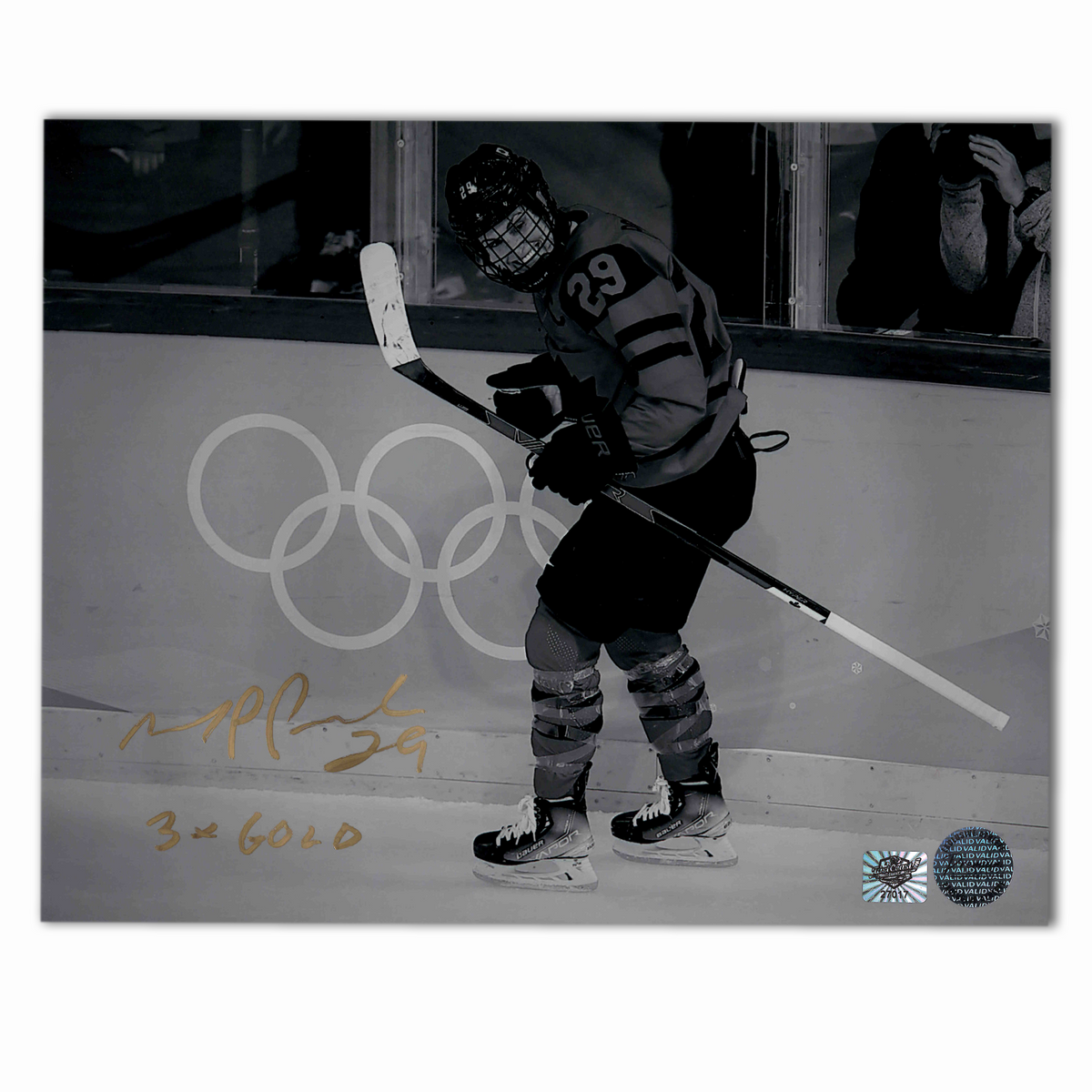 Marie Phillip Poulin Autographed Team Canada 8x10 Photo