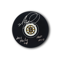 Mark Recchi Autographed Boston Bruins Hockey Puck