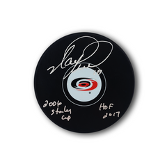 Mark Recchi Autographed Carolina Hurricanes Hockey Puck