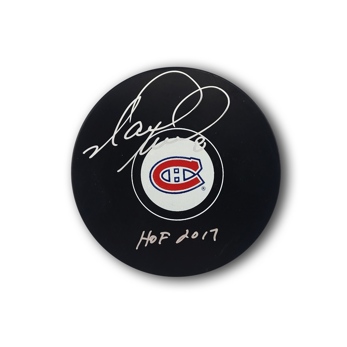 Mark Recchi Autographed Montreal Canadiens Hockey Puck