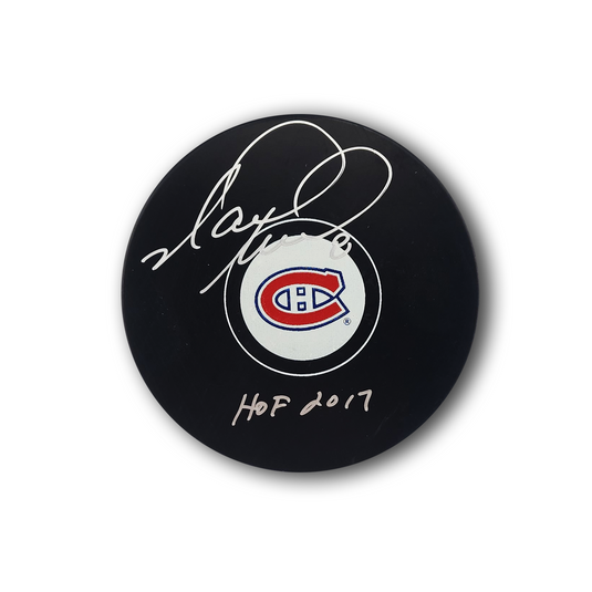 Mark Recchi Autographed Montreal Canadiens Hockey Puck