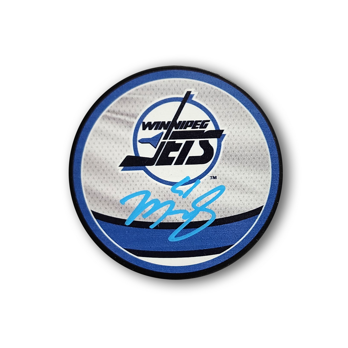 Mark Scheifele Winnipeg Jets Autographed Reverse Retro 2.0 Hockey Puck
