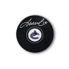 Markus Naslund Autographed Vancouver Canucks Hockey Puck