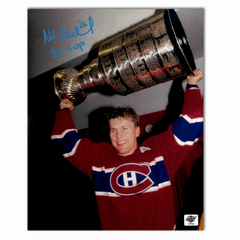 Mats Naslund Autographed Montreal Canadiens Stanley Cup 8x10 Photo