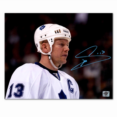 Mats Sundin Autographed Toronto Maple Leafs Away 8x10 Horizontal Photo
