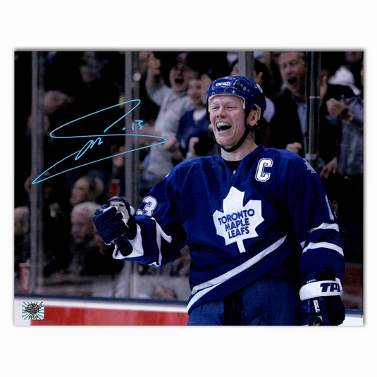 Mats Sundin Autographed Toronto Maple Leafs Home 8x10 Horizontal Photo