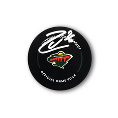 Mats Zuccarello Autographed Minnesota Wild Official Hockey Puck
