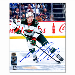 Matt Boldy Autographed Minnesota Wild Away 8x10 Photo