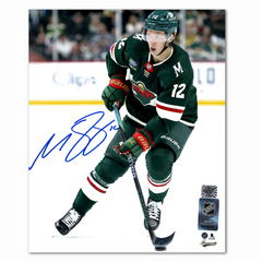 Matt Boldy Autographed Minnesota Wild Home 8x10 Photo
