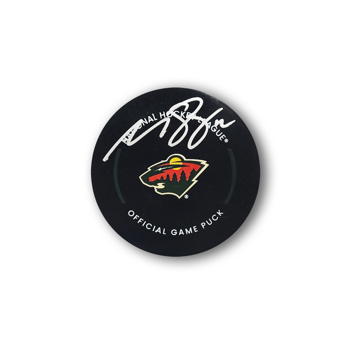 Matt Boldy Autographed Minnesota Wild Official Hockey Puck